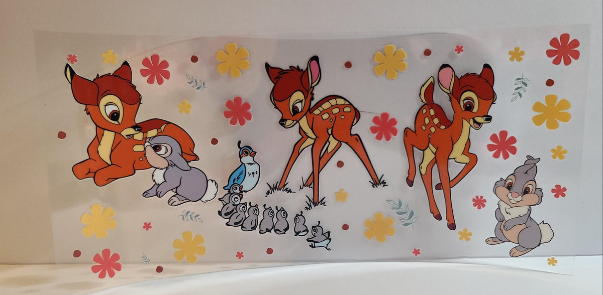 Gentle Forest Fawn UV DTF 16oz Cup Wrap Design 3 – Ready to Apply