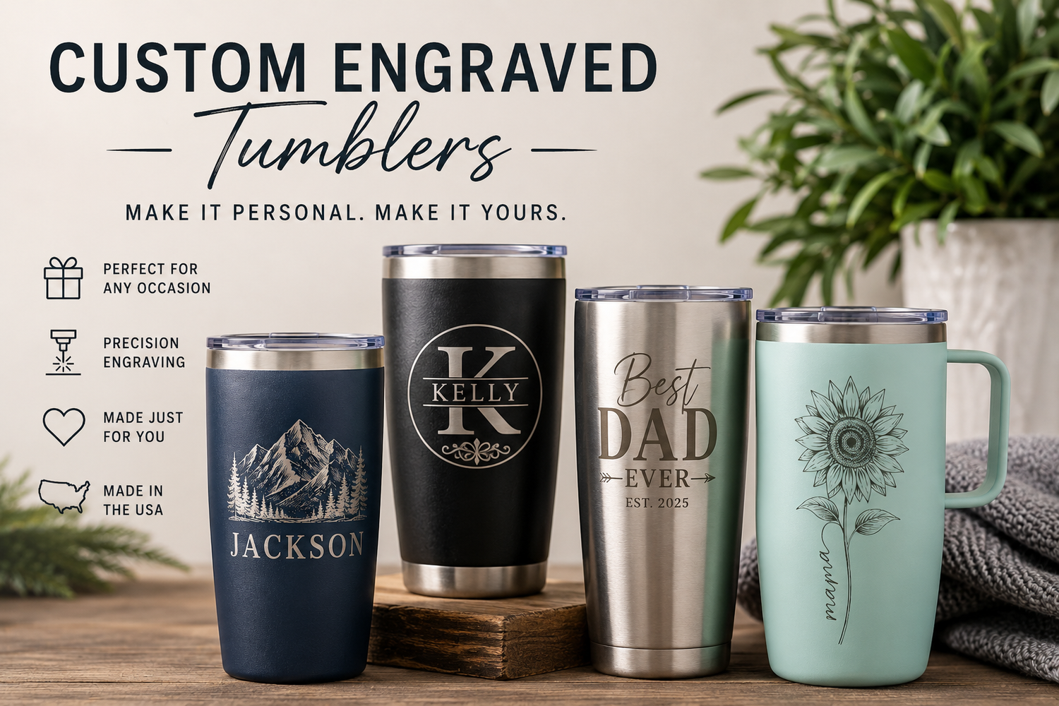 Custom Engraved Tumblers