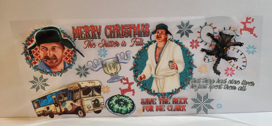 Holiday Vacation Cousin UV DTF 16oz Cup Wrap – Ready to Apply