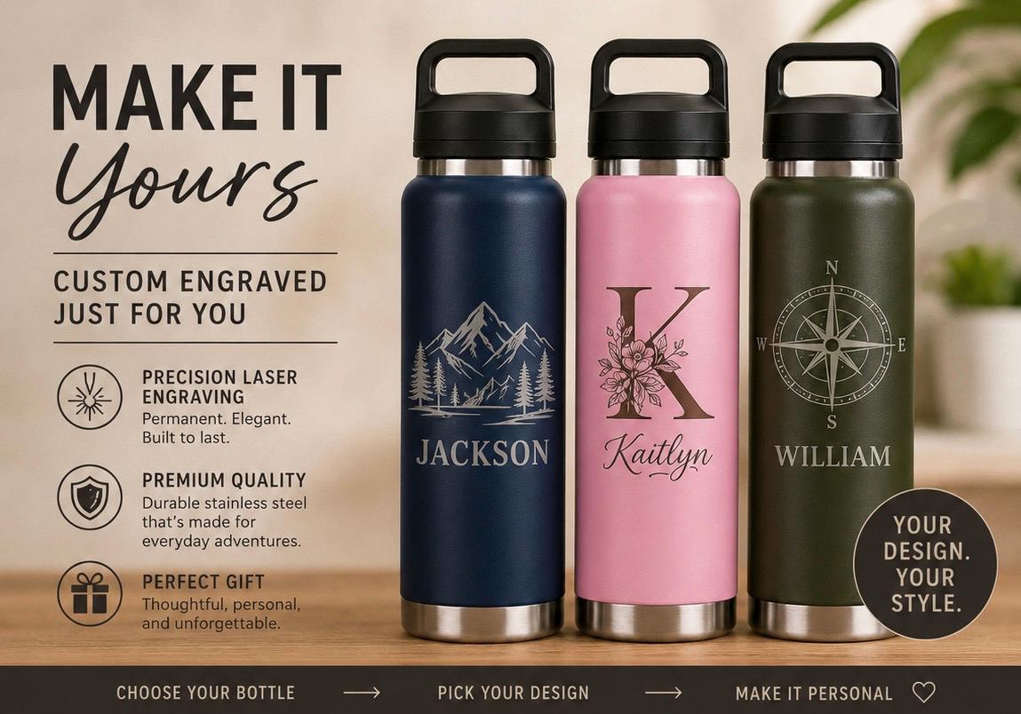 Custom Laser Engraved Tumbler  Personalized Gift for Any Occasion