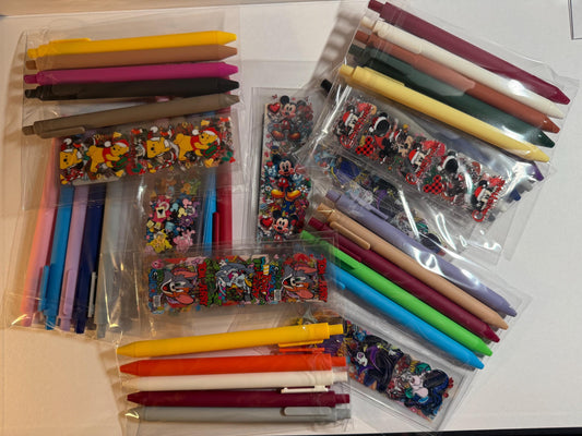 Random Pen and Pen Wrap sets (5 pens/5 wraps)